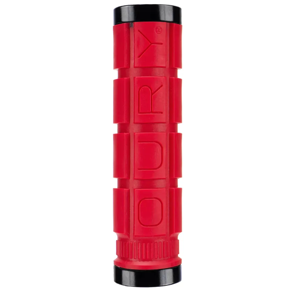 uPRISE Bikes Lizard Skins Oury Dual-Clamp MTB Lock On - Red | Price match, 365 day return s, 18-Month Warranty, Finance Available & Free UK Delivery